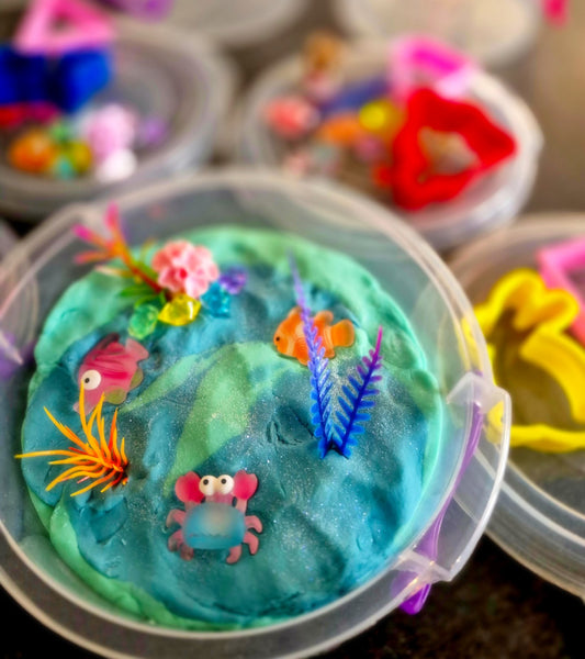 Ocean themed playdough kits